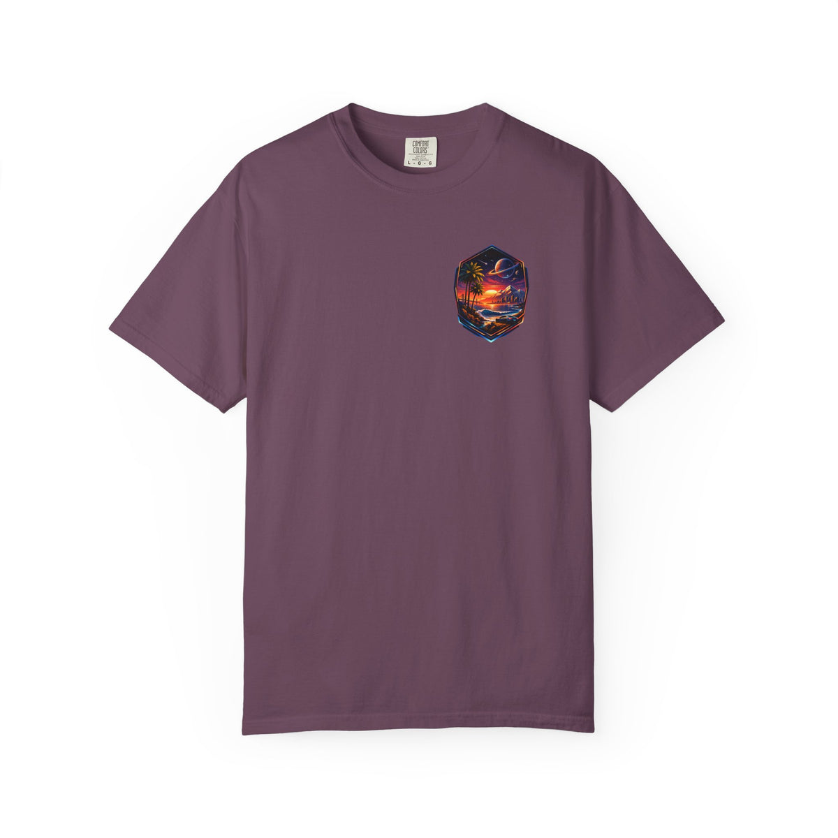 California Retro Sci-Fi Sunset Garment-Dyed T-Shirt