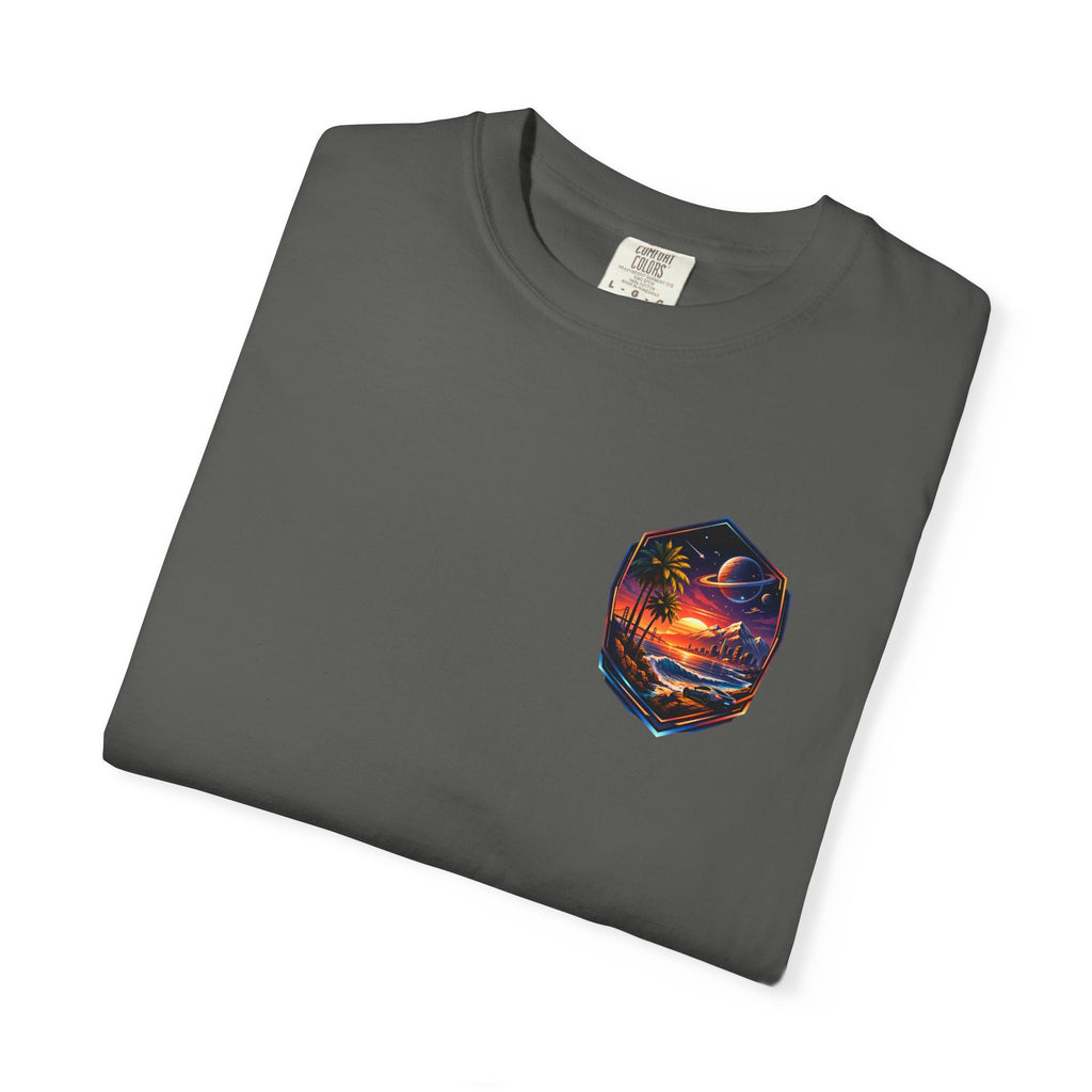 California Retro Sci-Fi Sunset Garment-Dyed T-Shirt