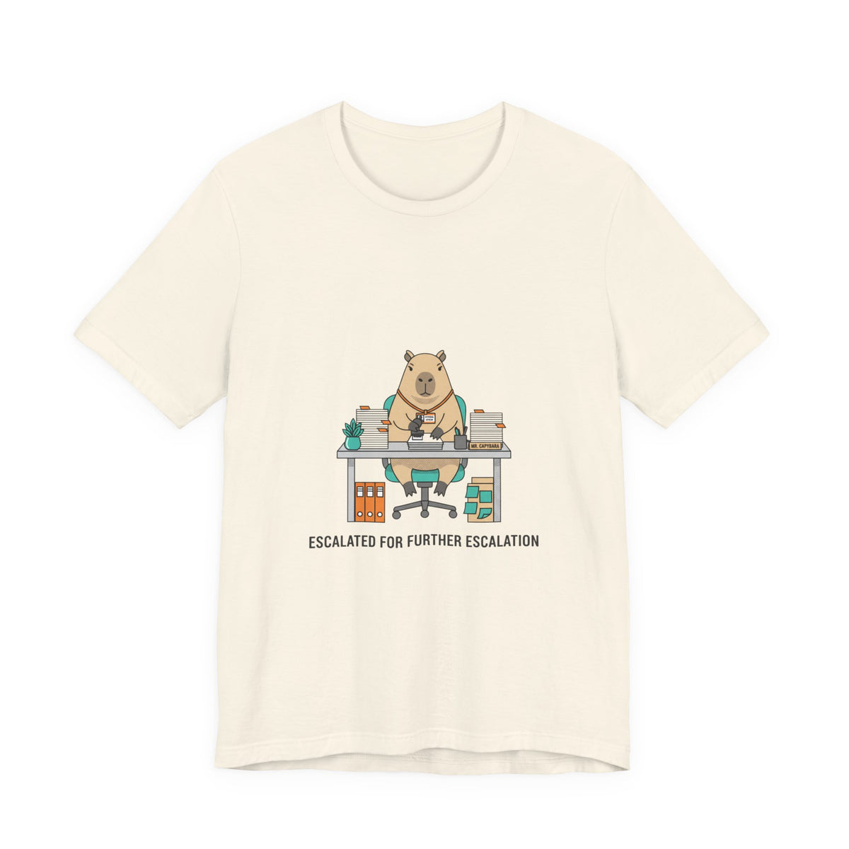 Escalated for Further Escalation Office Bear Graphic T-Shirt