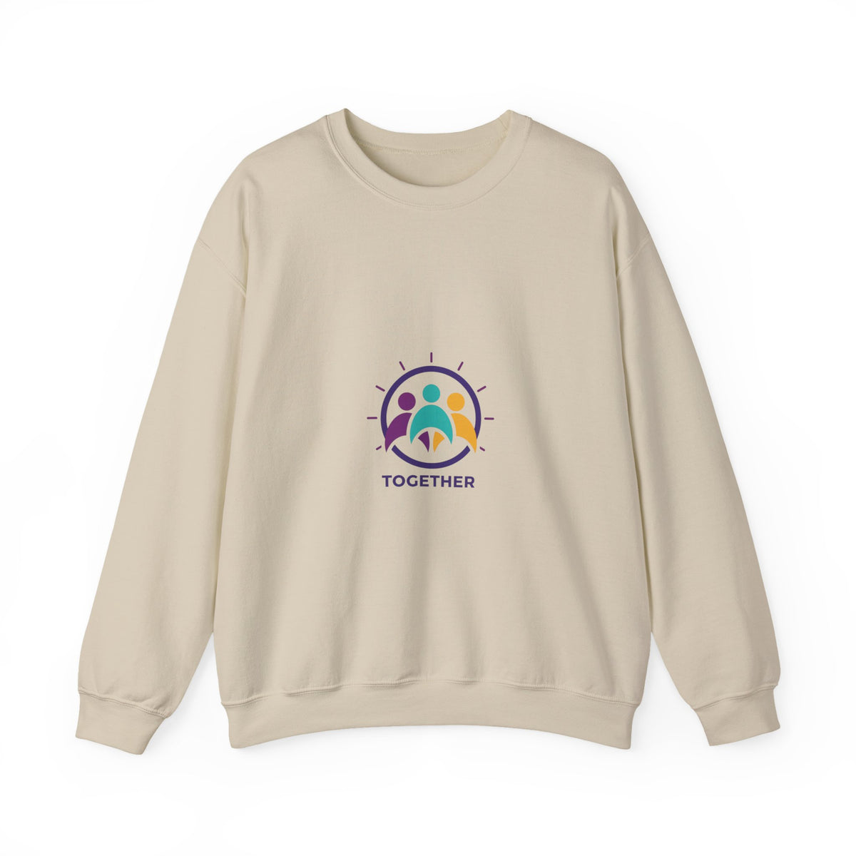 Together Solidarity Icon Embroidered Crewneck Sweatshirt