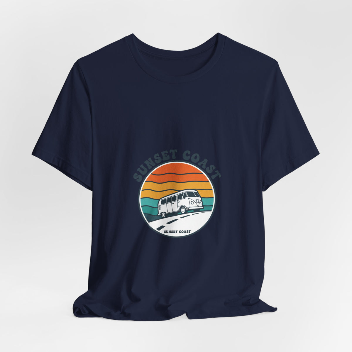 Sunset Coast Retro Surf Graphic T-Shirt