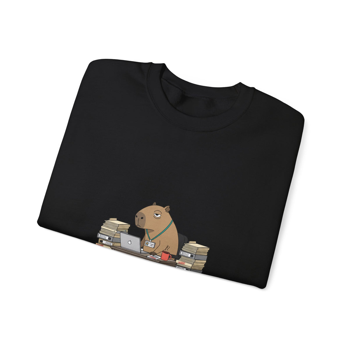 Status Pending Office Raccoon Crewneck Sweatshirt