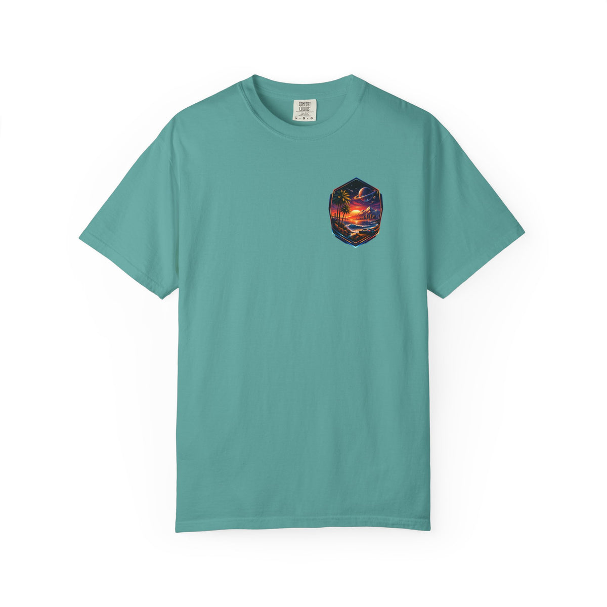 California Retro Sci-Fi Sunset Garment-Dyed T-Shirt