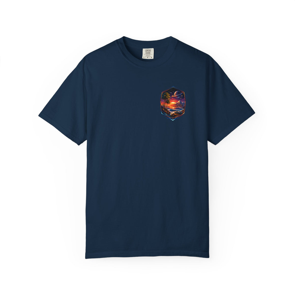 California Retro Sci-Fi Sunset Garment-Dyed T-Shirt