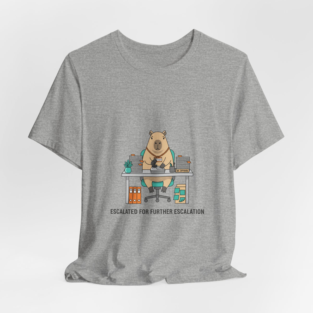 Escalated for Further Escalation Office Bear Graphic T-Shirt