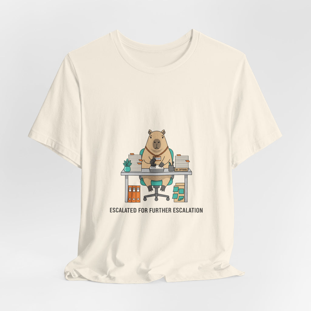 Escalated for Further Escalation Office Bear Graphic T-Shirt