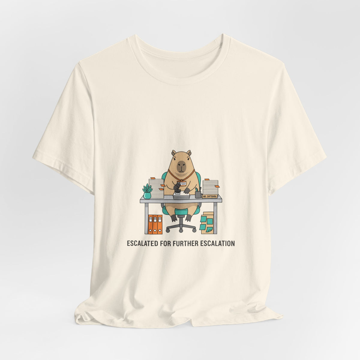Escalated for Further Escalation Office Bear Graphic T-Shirt