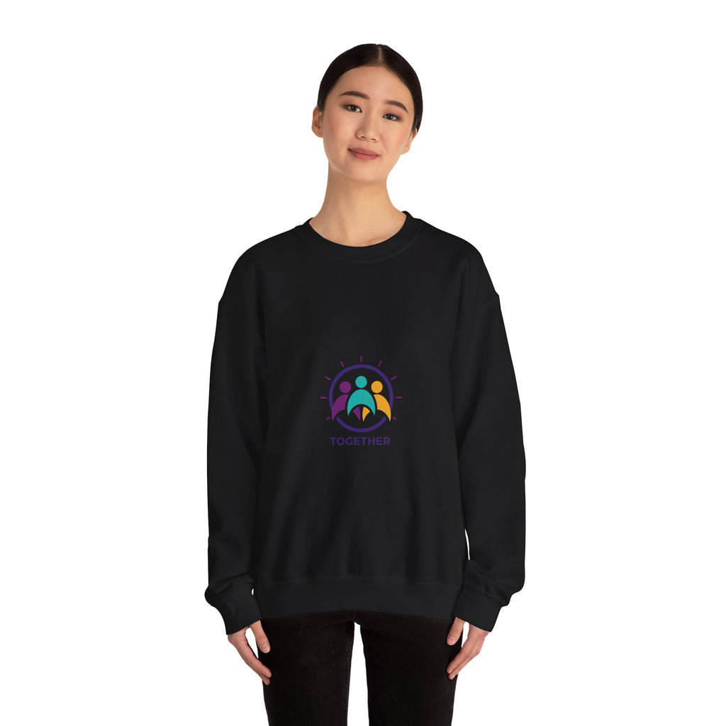 Together Solidarity Icon Embroidered Crewneck Sweatshirt