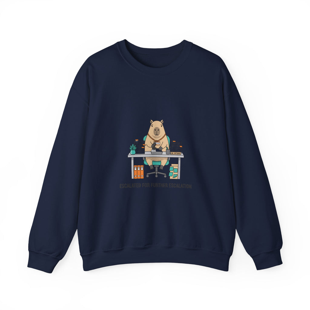 Escalated for Further Escalation Office Animal Crewneck Sweatshirt