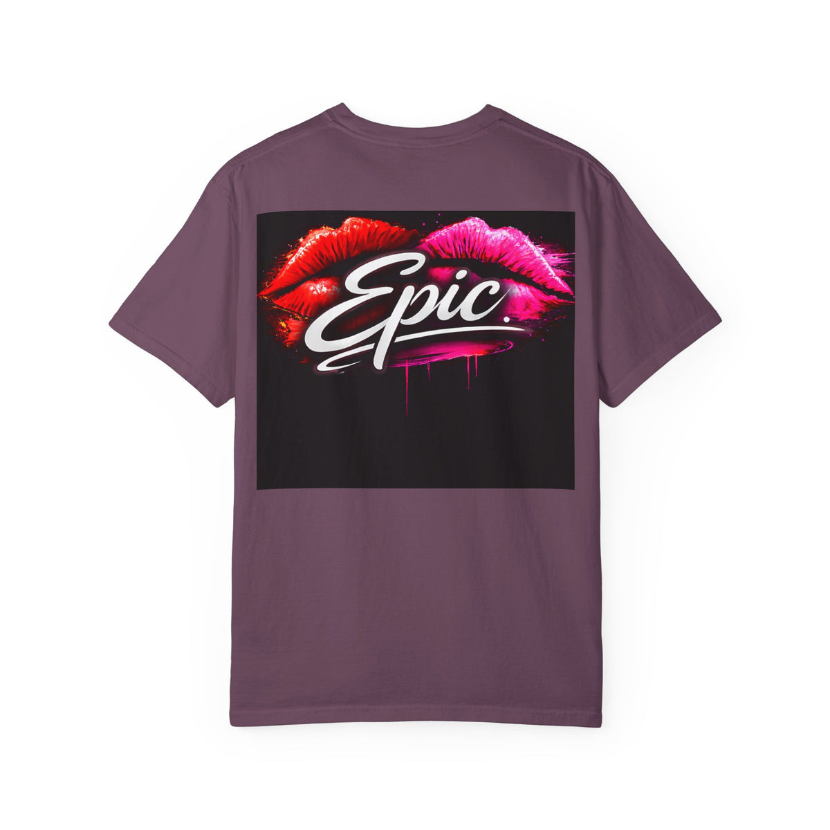 Smear Script Lip-Art Streetwear Graphic T-Shirt