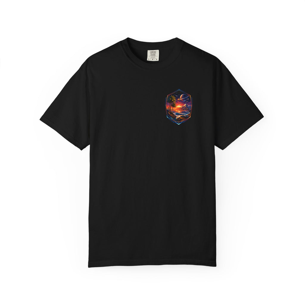 California Retro Sci-Fi Sunset Garment-Dyed T-Shirt