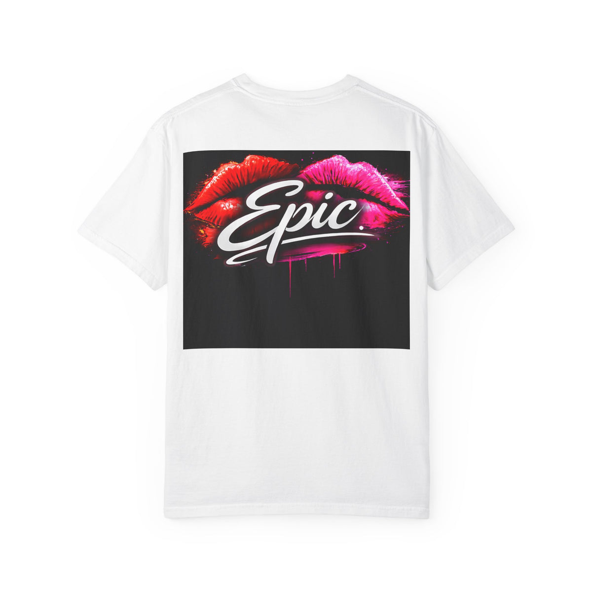 Smear Script Lip-Art Streetwear Graphic T-Shirt