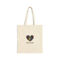 Still Loud Plaid Broken Heart Canvas Tote Bag
