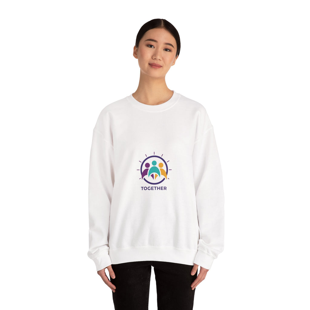 Together Solidarity Icon Embroidered Crewneck Sweatshirt