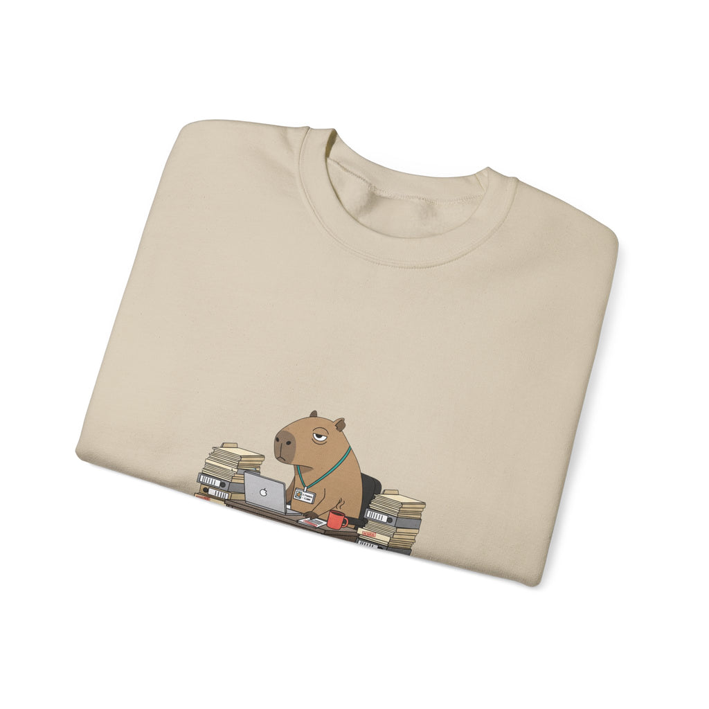 Status Pending Office Raccoon Crewneck Sweatshirt
