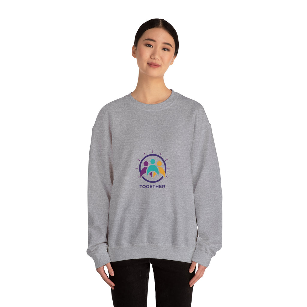 Together Solidarity Icon Embroidered Crewneck Sweatshirt