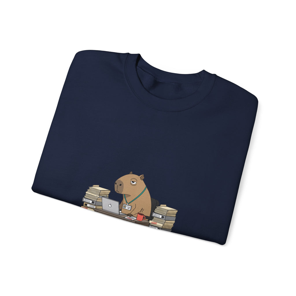 Status Pending Office Raccoon Crewneck Sweatshirt