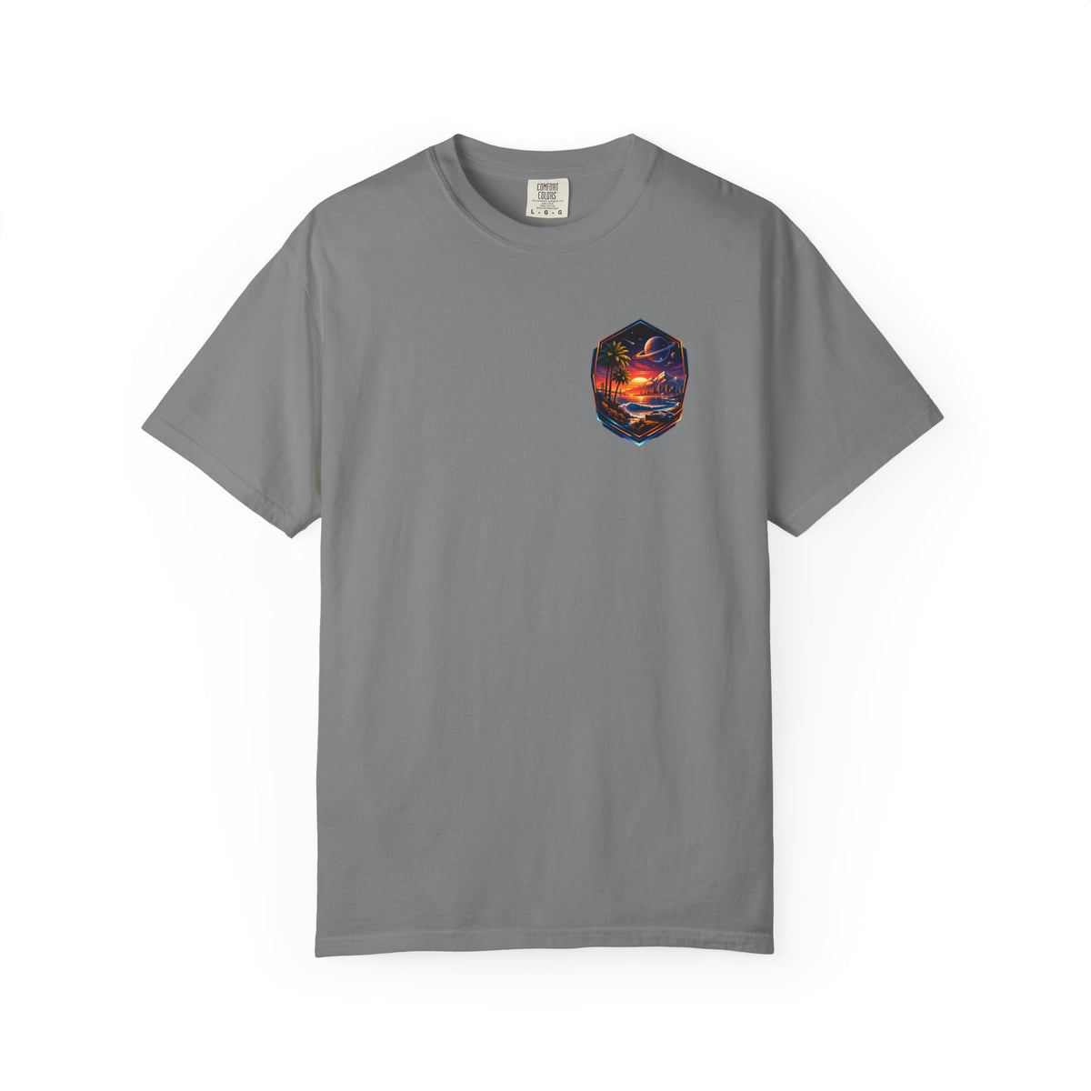 California Retro Sci-Fi Sunset Garment-Dyed T-Shirt