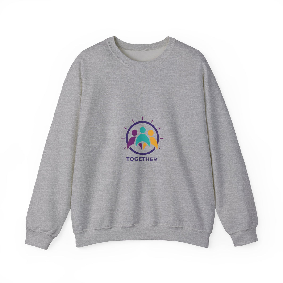 Together Solidarity Icon Embroidered Crewneck Sweatshirt
