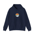 Sunset Coast Retro Surf Graphic Pullover Hoodie