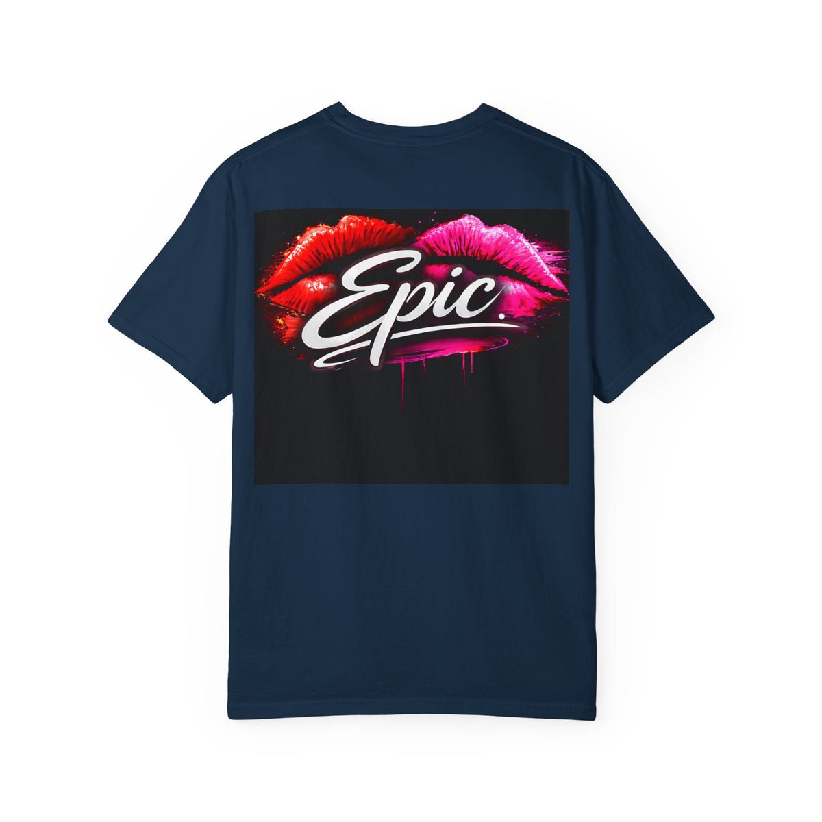 Smear Script Lip-Art Streetwear Graphic T-Shirt