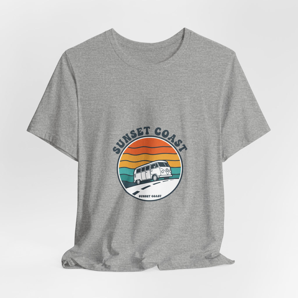Sunset Coast Retro Surf Graphic T-Shirt