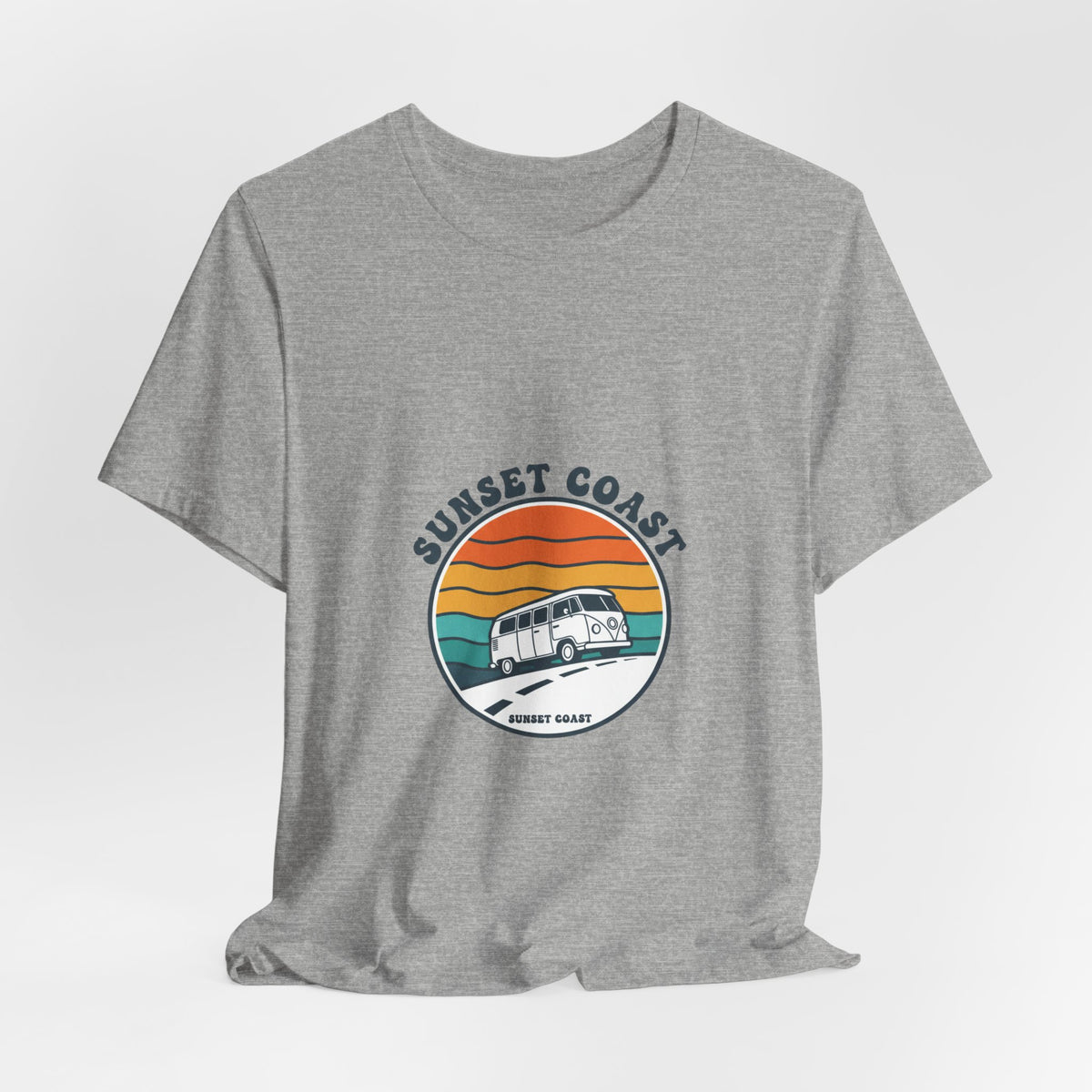 Sunset Coast Retro Surf Graphic T-Shirt