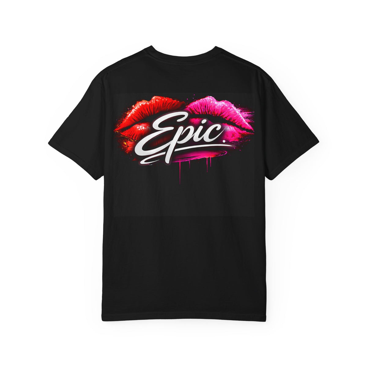 Smear Script Lip-Art Streetwear Graphic T-Shirt