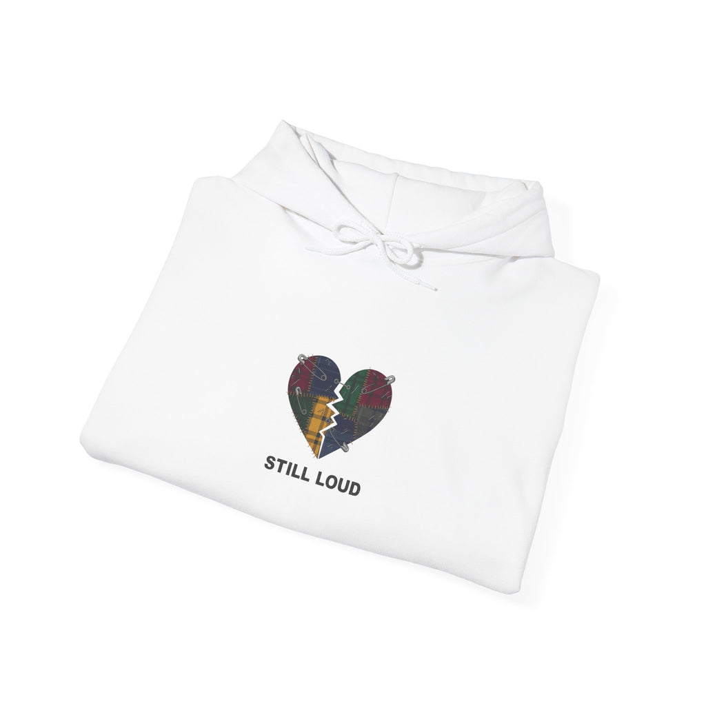 Still Loud Plaid Broken Heart Pullover Hoodie