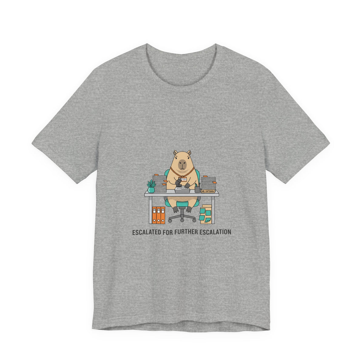 Escalated for Further Escalation Office Bear Graphic T-Shirt