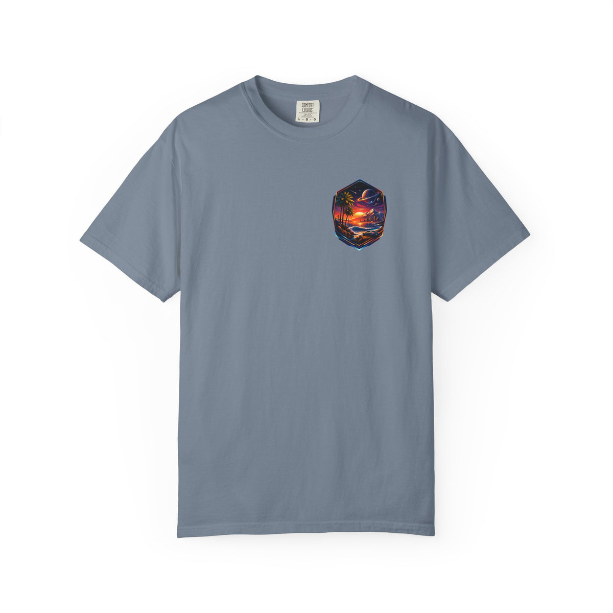 California Retro Sci-Fi Sunset Garment-Dyed T-Shirt