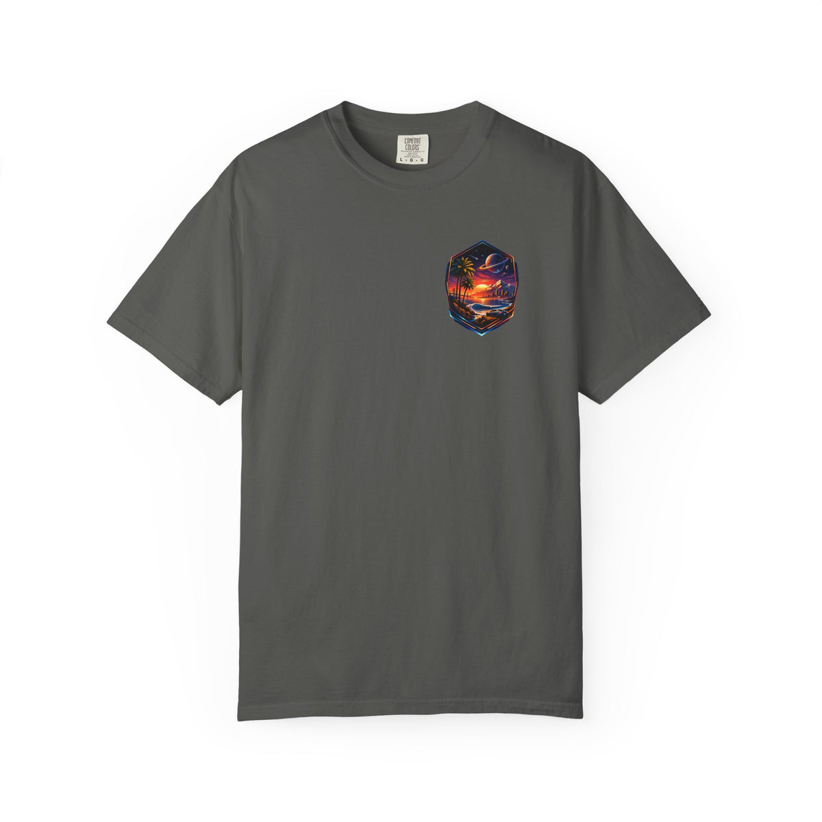 California Retro Sci-Fi Sunset Garment-Dyed T-Shirt