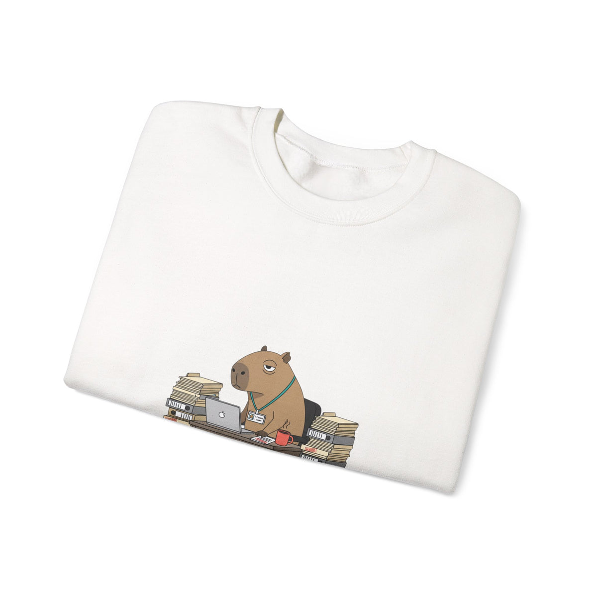 Status Pending Office Raccoon Crewneck Sweatshirt
