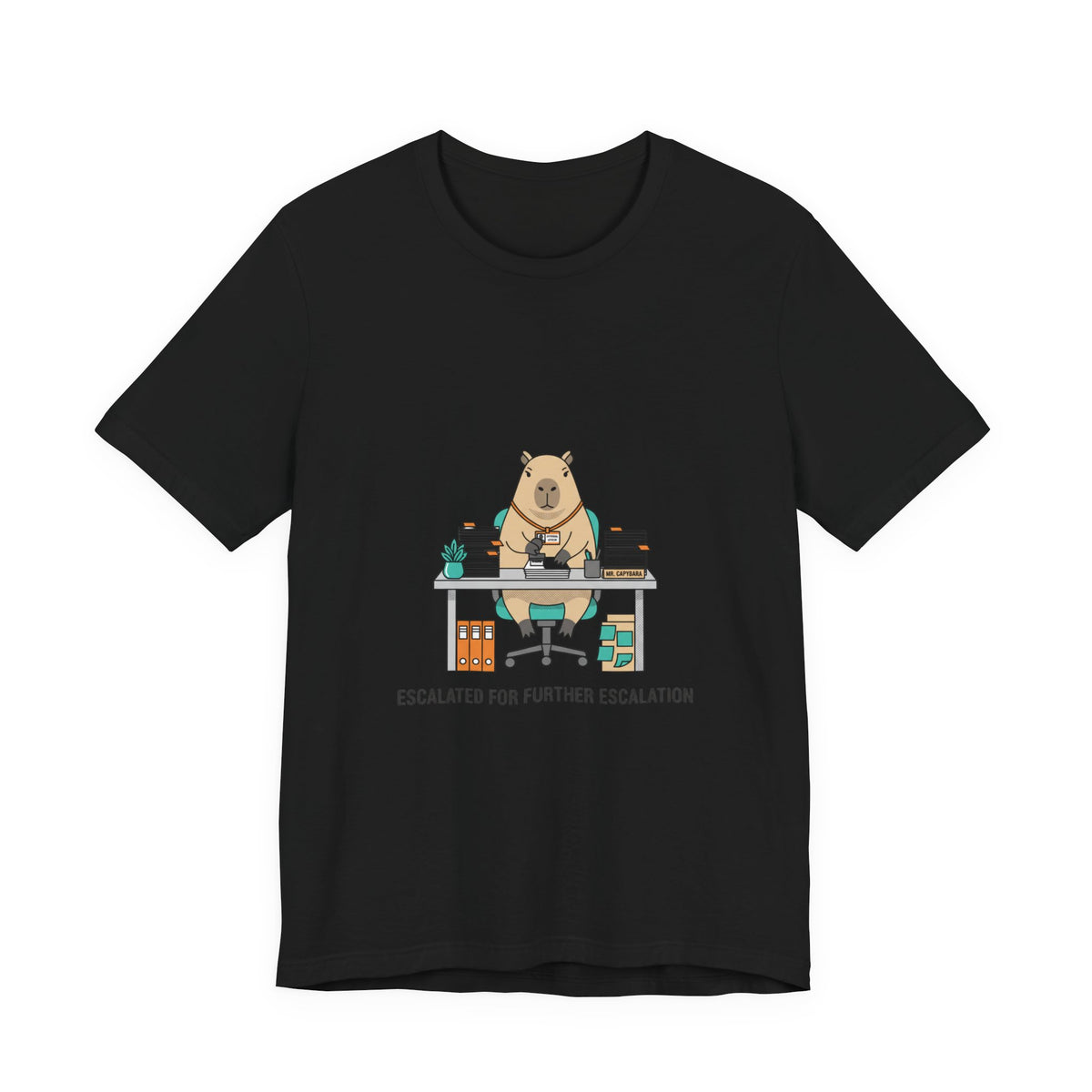 Escalated for Further Escalation Office Bear Graphic T-Shirt