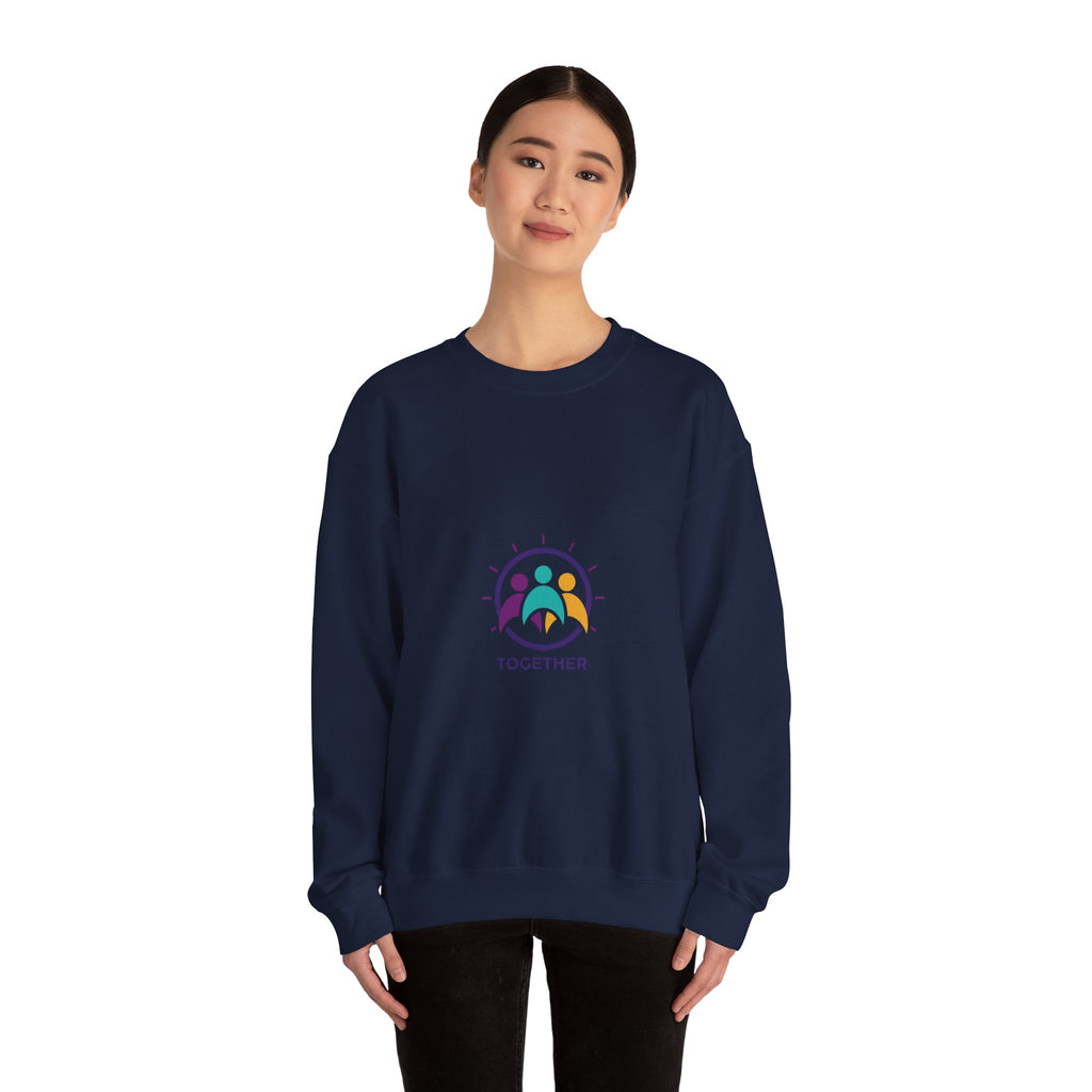 Together Solidarity Icon Embroidered Crewneck Sweatshirt