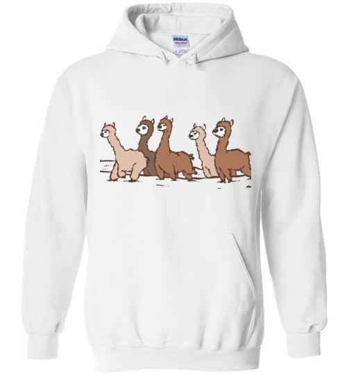 Curious Alpacas Graphic Fleece Hoodie — Adult & Youth Sizes