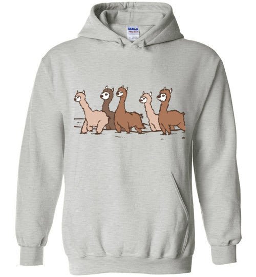 Curious Alpacas Graphic Fleece Hoodie — Adult & Youth Sizes