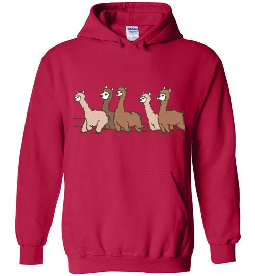 Curious Alpacas Graphic Fleece Hoodie — Adult & Youth Sizes