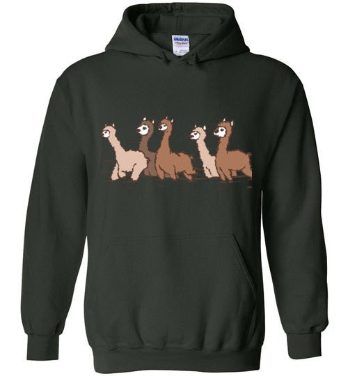 Curious Alpacas Graphic Fleece Hoodie — Adult & Youth Sizes