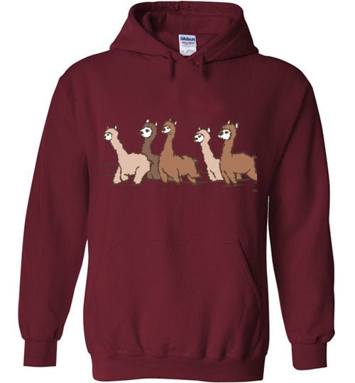 Curious Alpacas Graphic Fleece Hoodie — Adult & Youth Sizes