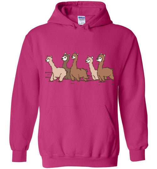 Curious Alpacas Graphic Fleece Hoodie — Adult & Youth Sizes