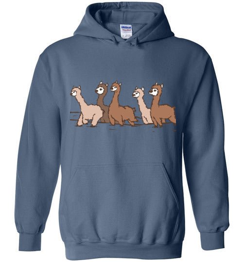 Curious Alpacas Graphic Fleece Hoodie — Adult & Youth Sizes